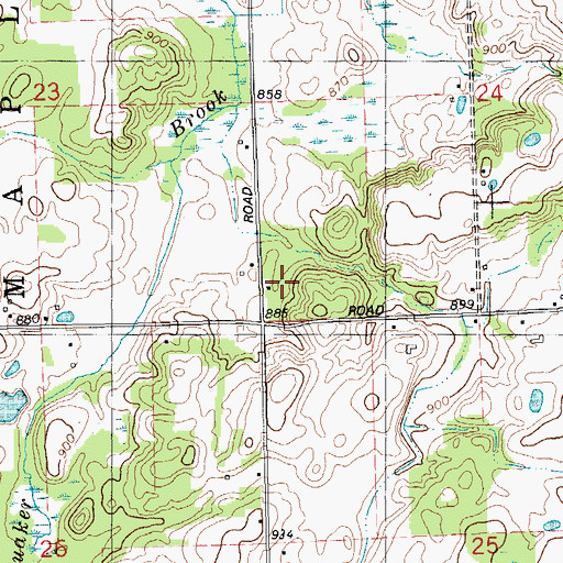 Topographic Map of Quail Trap School, MI