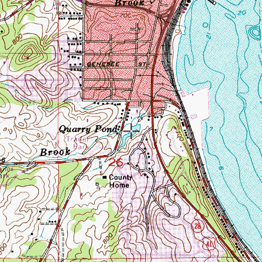 Topographic Map of Quarry Pond, MI