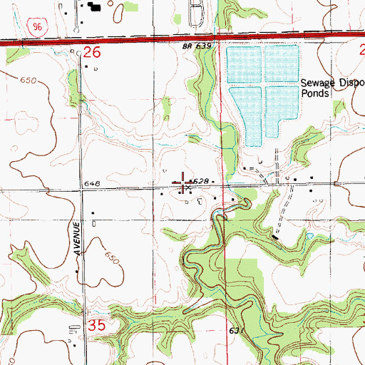 Topographic Map of Rankins School, MI