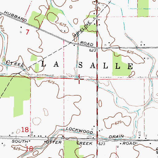 Topographic Map of Rauch Drain, MI