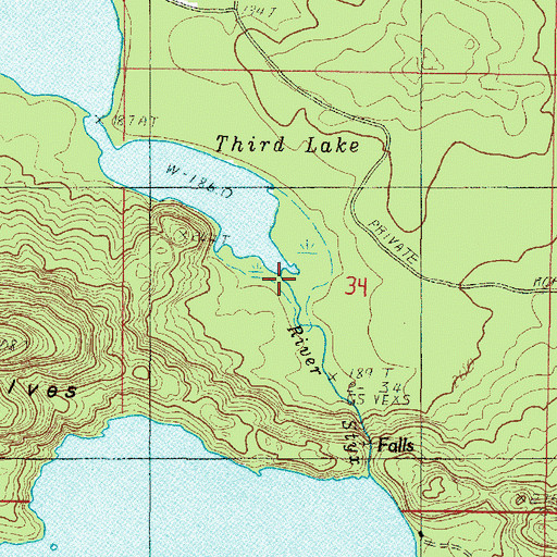 Topographic Map of River Styx, MI