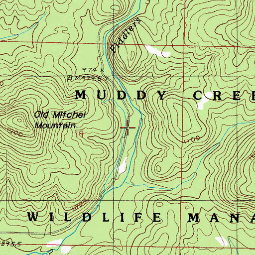 Topographic Map of Pleasant Valley School (historical), AR