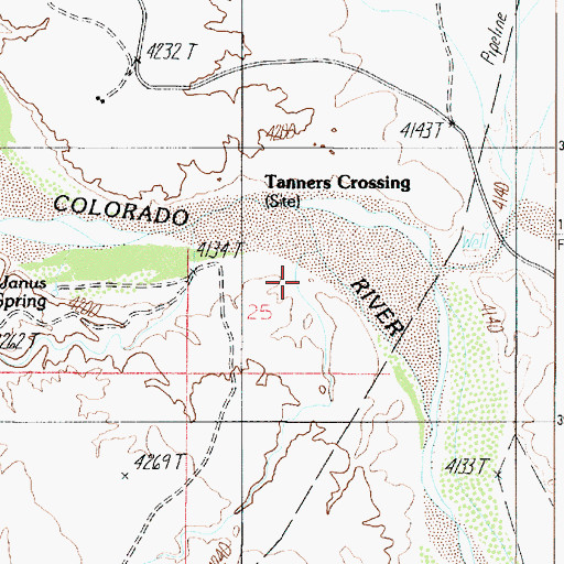 Topographic Map of Janus Spring, AZ