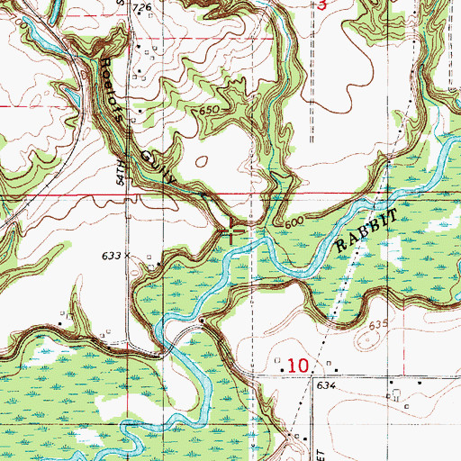 Topographic Map of Roelofs Gully, MI