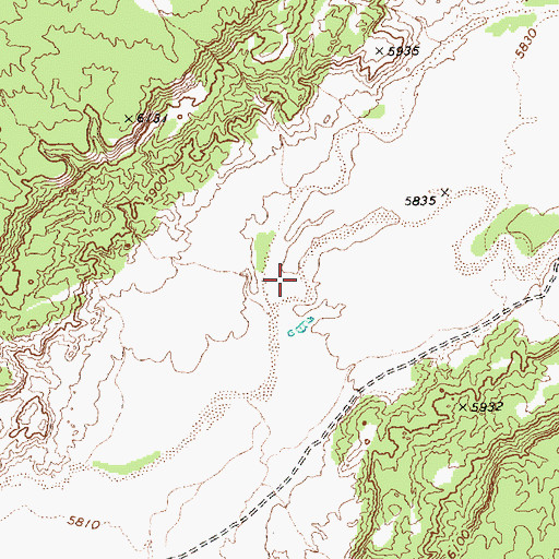 Topographic Map of Jaralosa Draw, AZ
