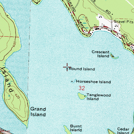 Topographic Map of Round Island, MI