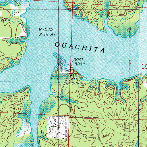 Topographic Map of Twin Creek Use Area, AR