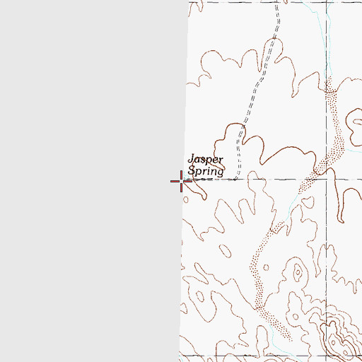 Topographic Map of Jasper Spring, AZ