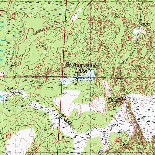 Topographic Map of Saint Augustine Lake, MI