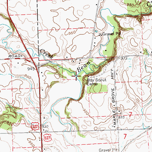 Topographic Map of Saint Joseph Creek, MI