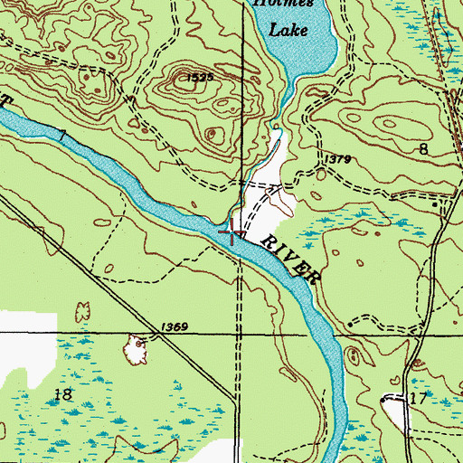 Topographic Map of Saint Paul Creek, MI