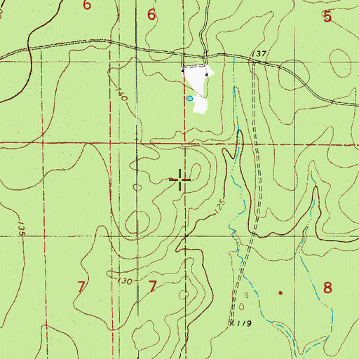 Topographic Map of Township of Jackson (historical), AR