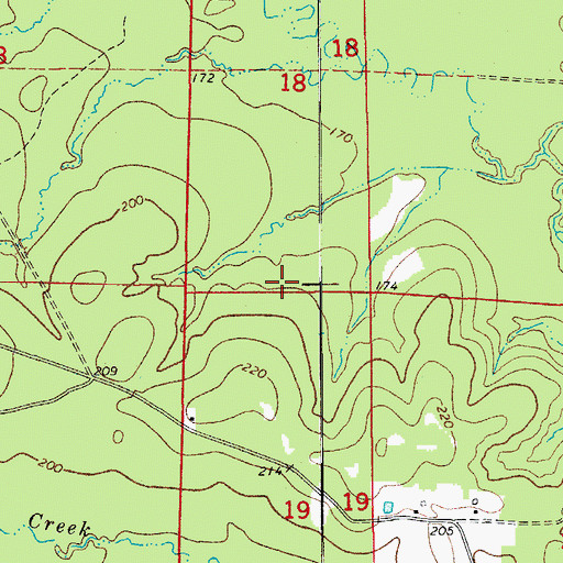 Topographic Map of Township of Jefferson (historical), AR