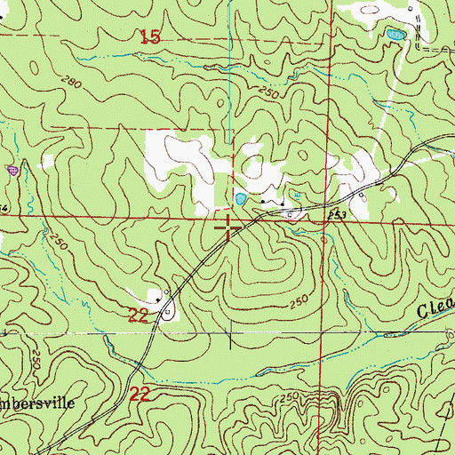 Topographic Map of Township of Moro (historical), AR