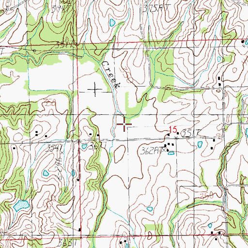 Topographic Map of Township of Chalk Bluff (historical), AR