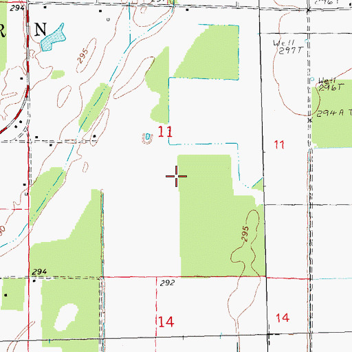 Topographic Map of Township of Gleghorn (historical), AR