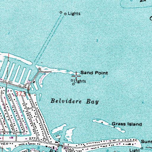 Topographic Map of Sand Point, MI