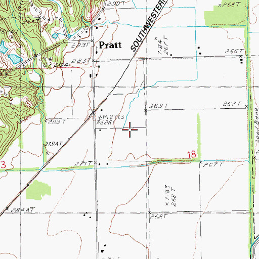 Topographic Map of Township of Oak Bluff (historical), AR