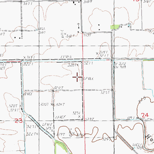 Topographic Map of Township of Pollard, AR