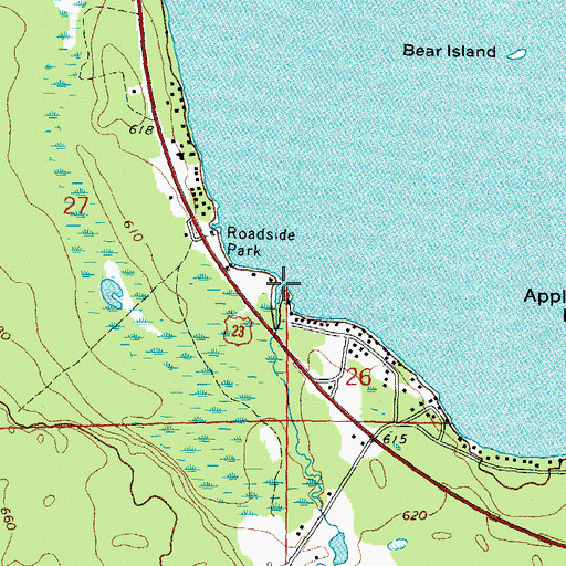 Topographic Map of Schaut Creek, MI