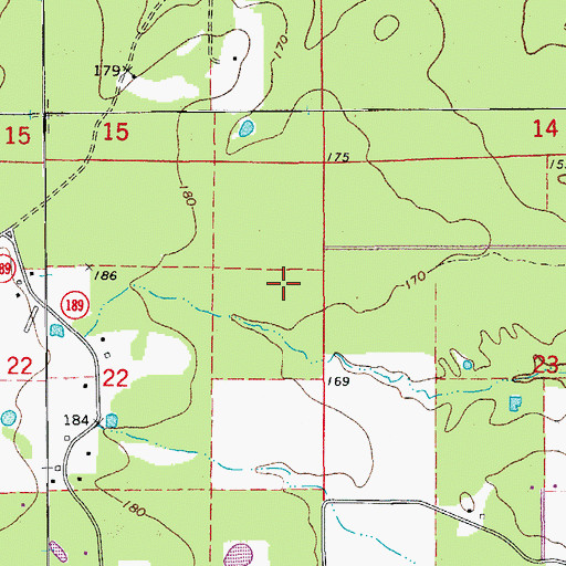 Topographic Map of Township of Lee, AR