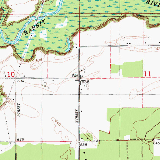 Topographic Map of School Number 3, MI