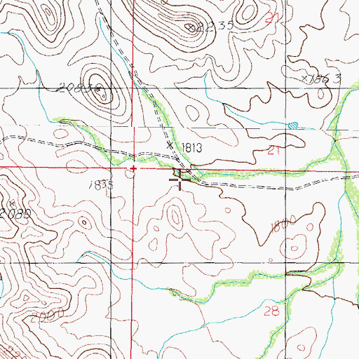 Topographic Map of Javelina Tank, AZ