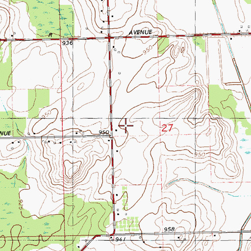 Topographic Map of School Number 4, MI