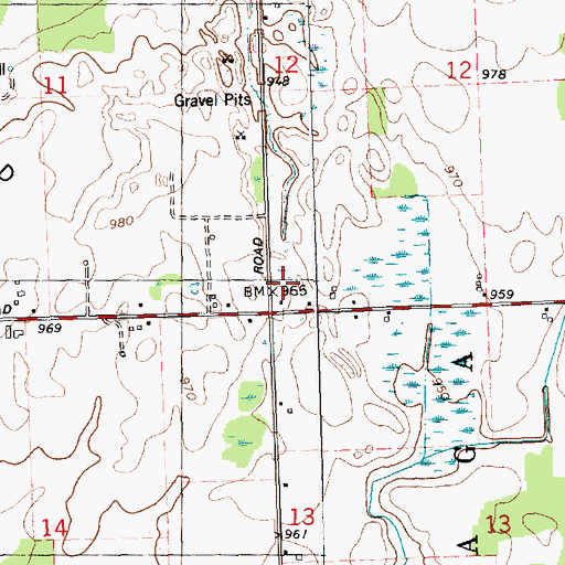 Topographic Map of School Number 6, MI