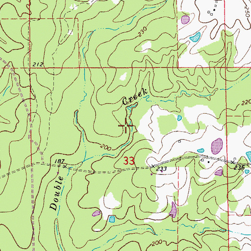 Topographic Map of Township of Rowell, AR