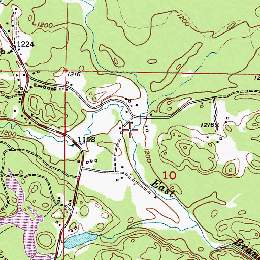 Topographic Map of Schweitzer Creek, MI