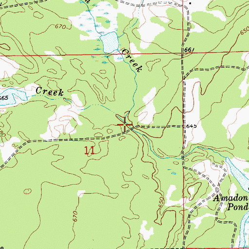 Topographic Map of Scrams Creek, MI
