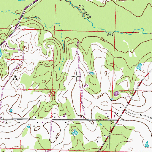 Topographic Map of Township of Magnolia, AR