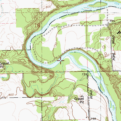 Topographic Map of Sebewa Creek, MI