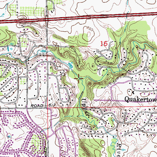 Topographic Map of Seeley Drain, MI