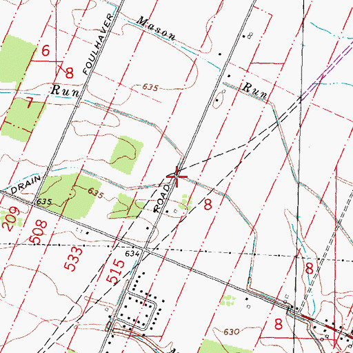 Topographic Map of Seitz Drain, MI