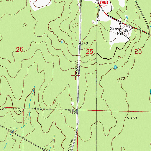 Topographic Map of Calhoun County, AR