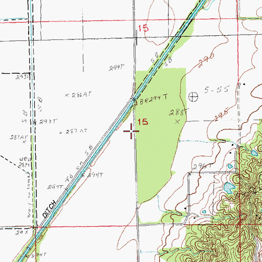 Topographic Map of Clay County, AR