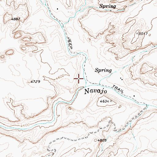 Topographic Map of Jayi Canyon, AZ