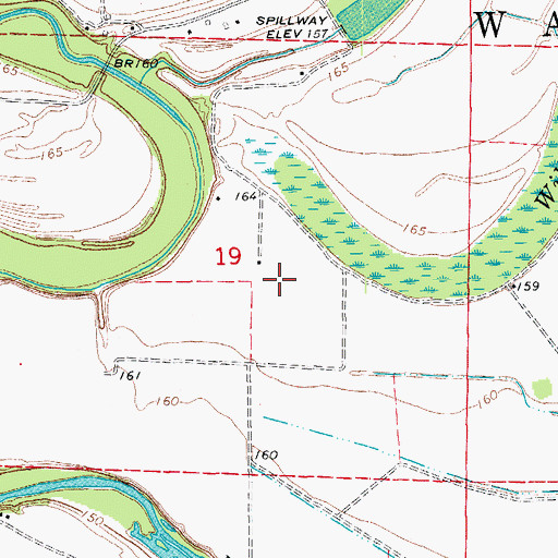 Topographic Map of Eureka School (historical), AR