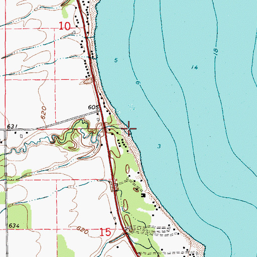 Topographic Map of Sherman Creek, MI
