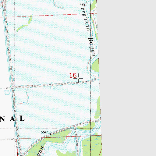 Topographic Map of Shiawassee National Wildlife Refuge, MI