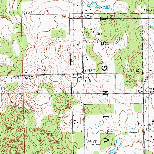 Topographic Map of Shields School, MI