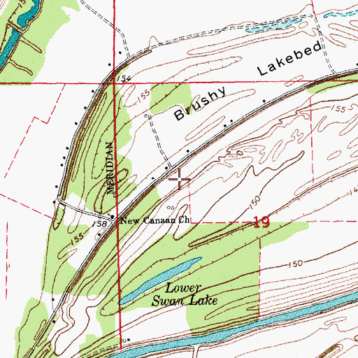 Topographic Map of Bear Lake (historical), AR