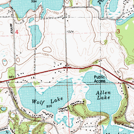 Topographic Map of Siam School, MI