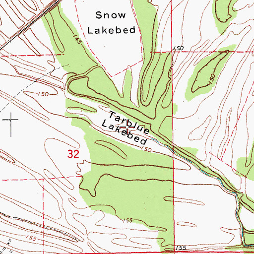 Topographic Map of Tarblue Lake (historical), AR
