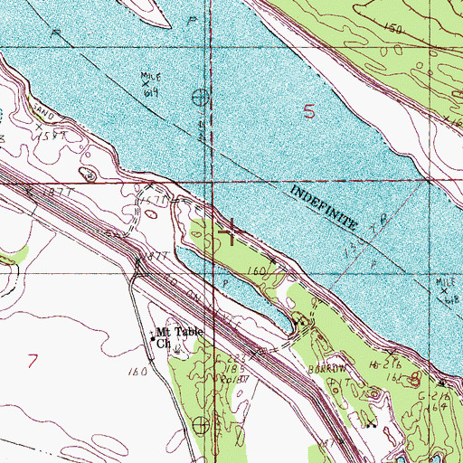 Topographic Map of Knowlton Landing, AR