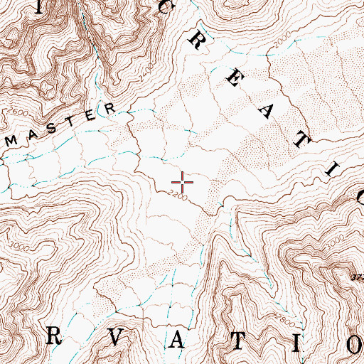 Topographic Map of Jeff Canyon, AZ