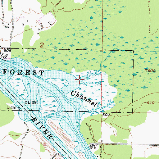 Topographic Map of Silver Creek, MI