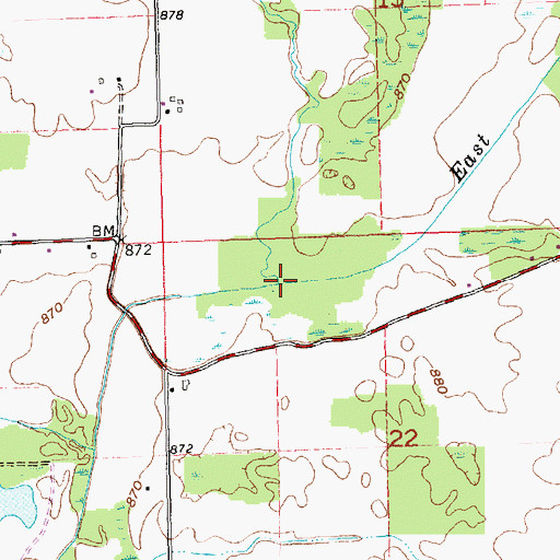 Topographic Map of Silver Creek, OH